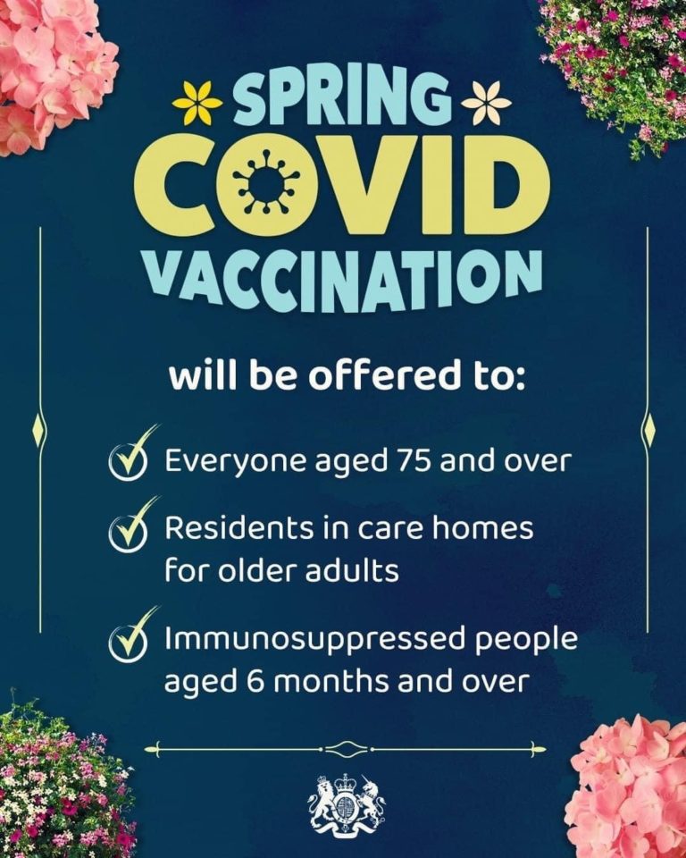 spring covid booster eligibility poster